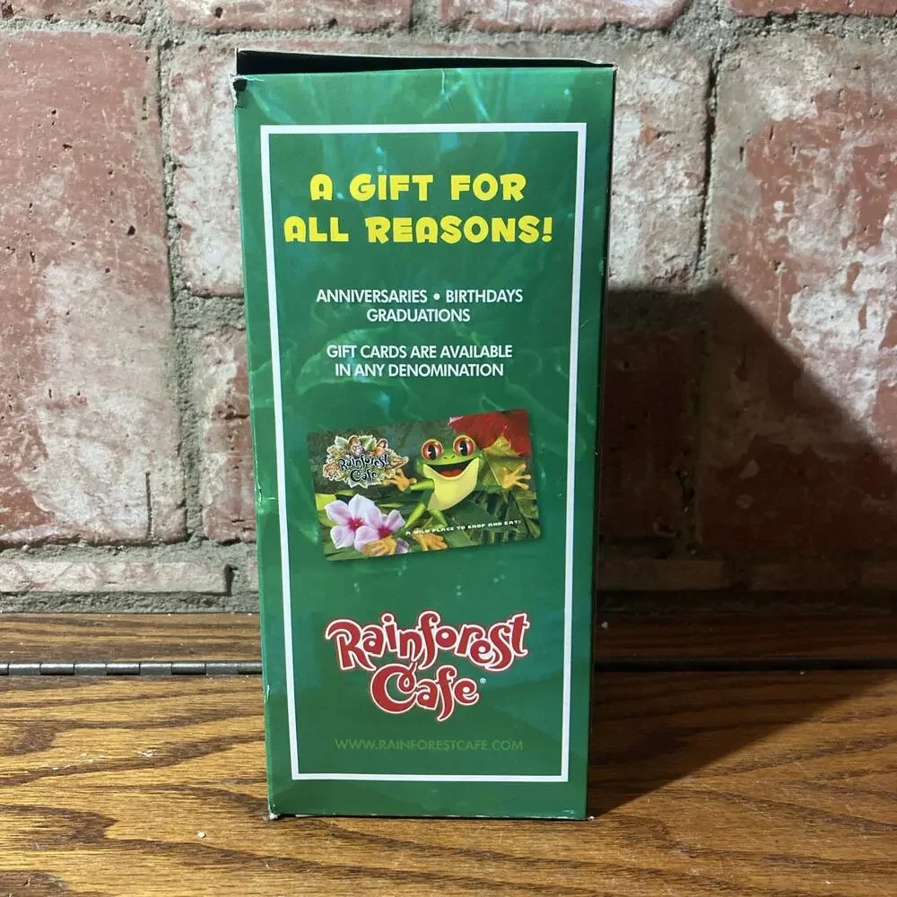 Rainforest Cafe Souvenir Nashville Hurricane Cocktail Glass 8” Tall New!
